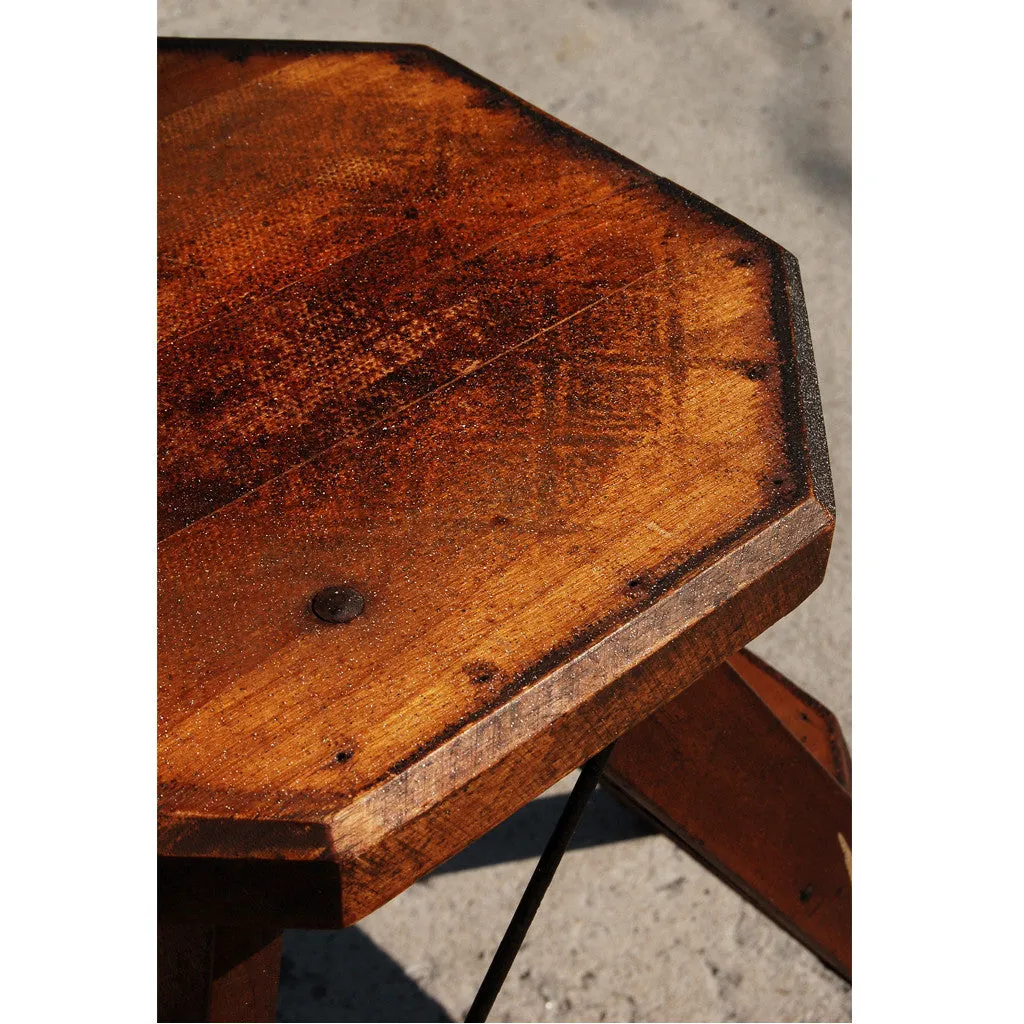 Industrial 19th Century Folding Step Ladder / Stool