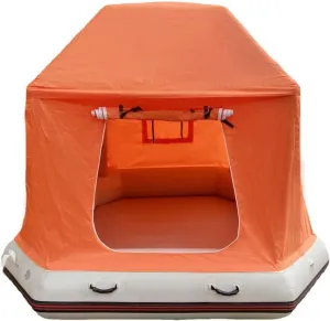 Inflatable Floating Tent with Pump, Easy Setup Camping Tent, Fishing Raft Boat for Pool Lake Calm Waters