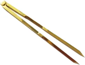 ITL Industry CO.8 Inch Brass Divider Compass - Golden Color Drafting & Navigational Tool | Perfect for Office, Stationery, and Educational Use | High Precision Design for Architects & Engineers.