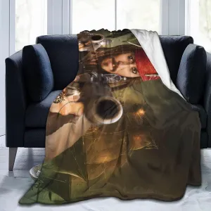 Johnny Depp Blanket Flannel Fleece Printed Throw Blankets Ultra Soft Micro Warm Blanket for All Season Bedding Chair Sofa Couch Bed 50"x40"