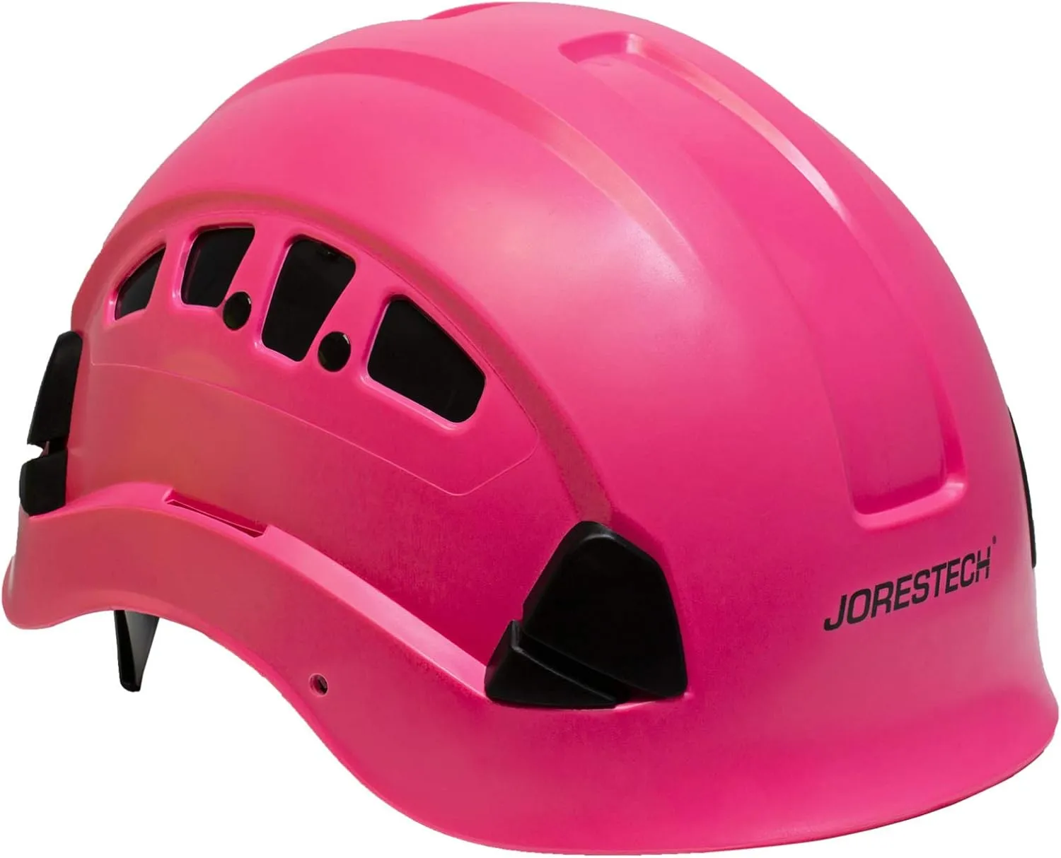 JORESTECH - ABS Work-at-Height and Rescue Hard Hat Slotted Ventilated Helmet w/Adjustable Ratchet 6-Point Suspension ANSI Z89.1-14