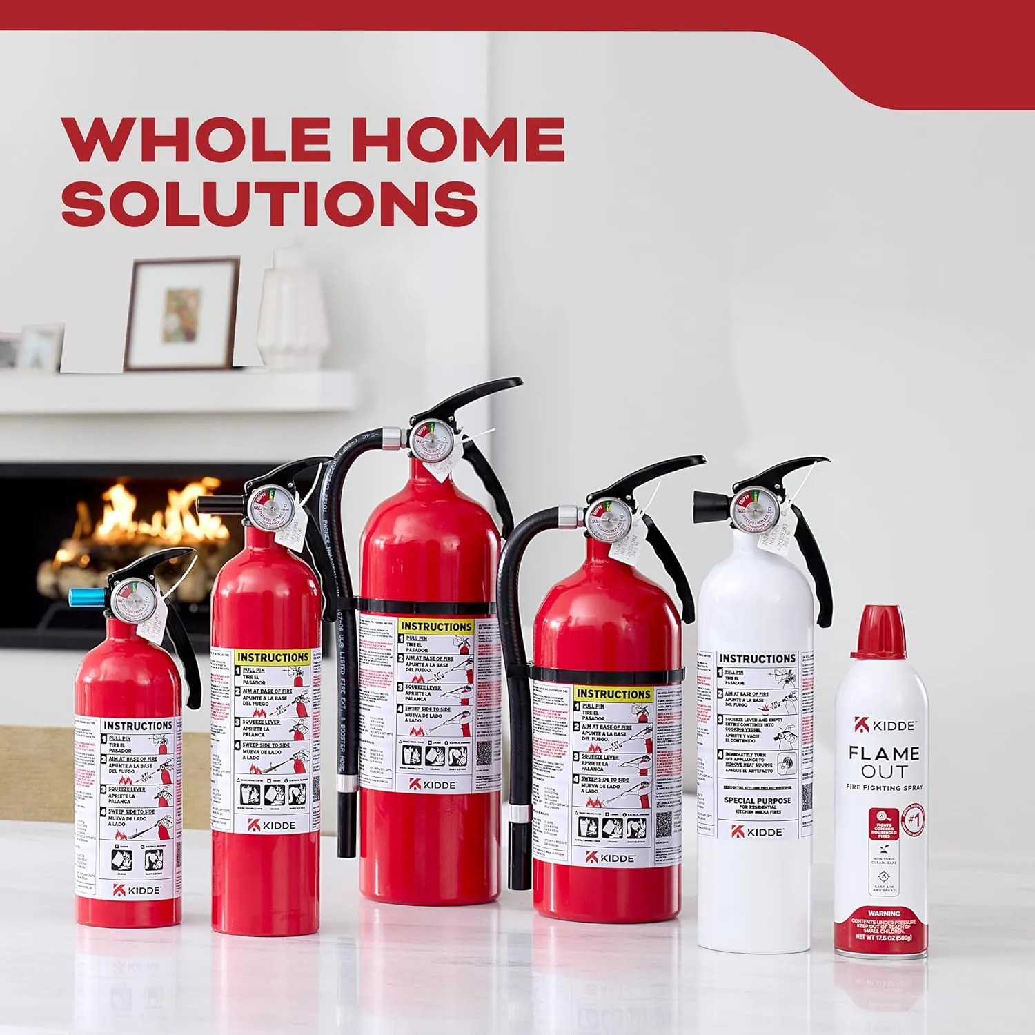 Kidde Fire Extinguisher for Boats, Single-Use 5BC