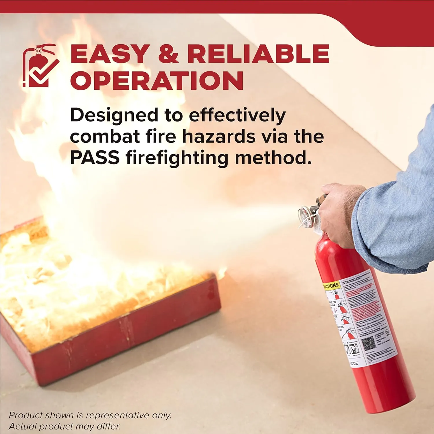 Kidde Fire Extinguisher for Boats, Single-Use 5BC