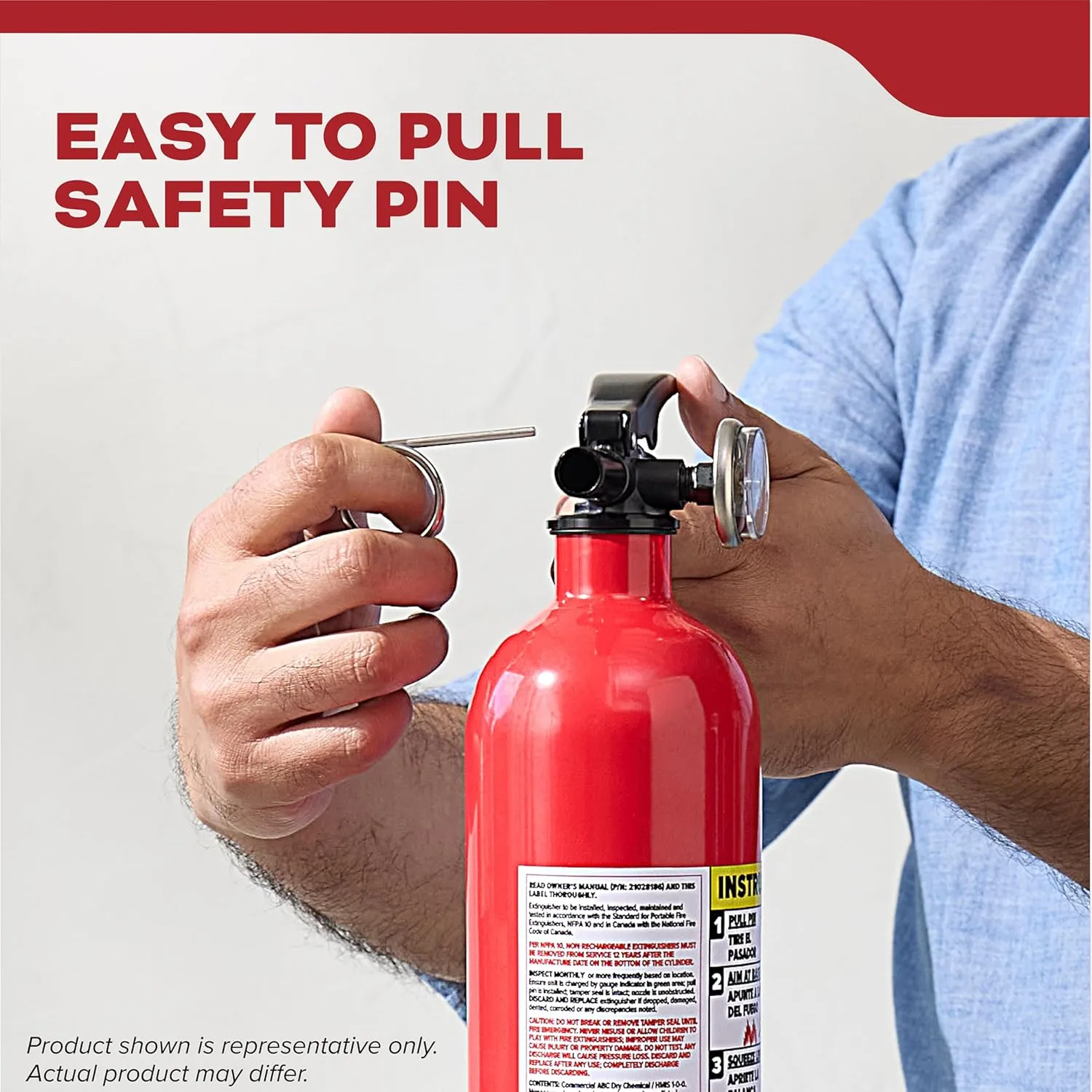 Kidde Fire Extinguisher for Boats, Single-Use 5BC