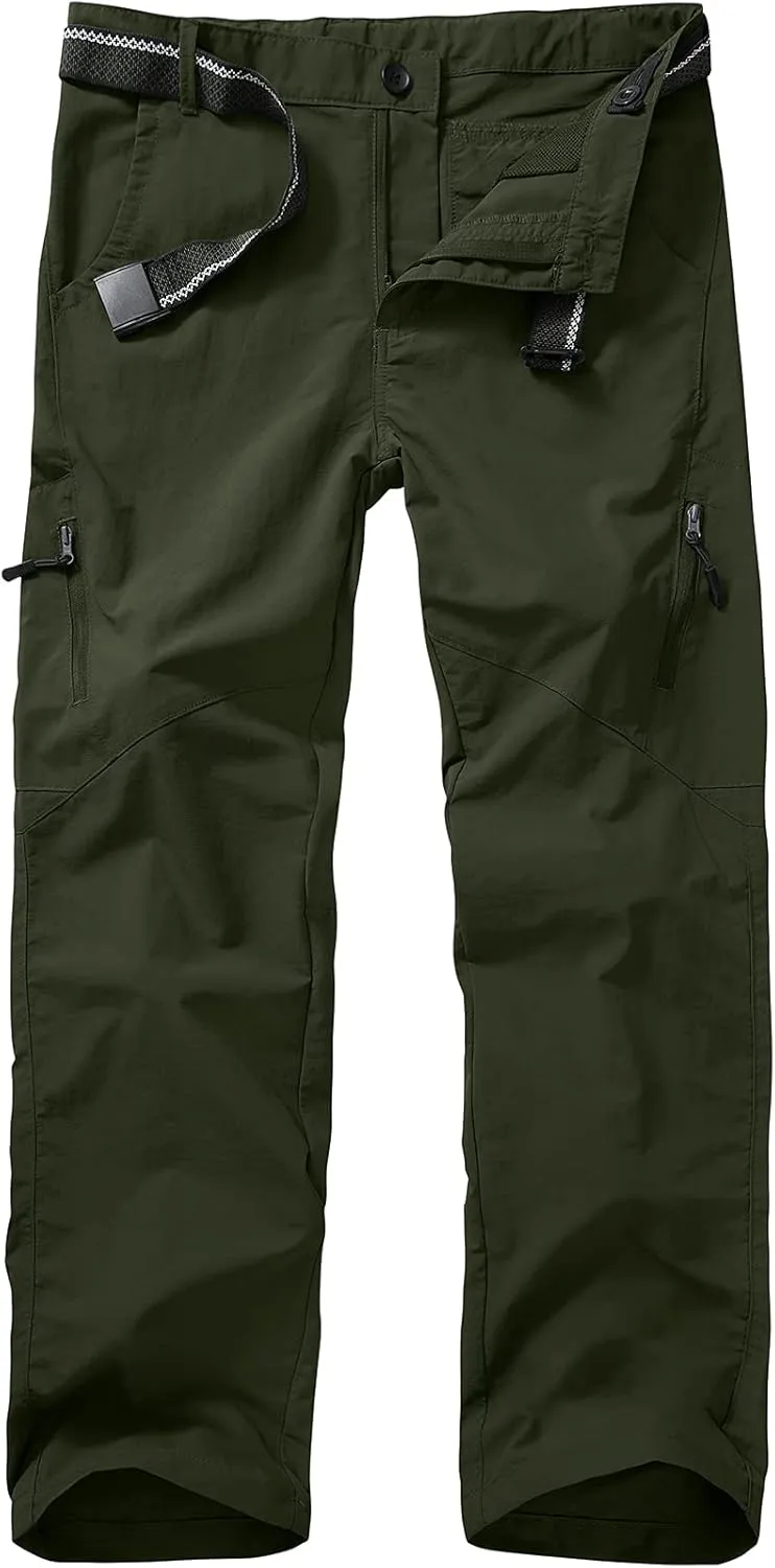 Kids' Cargo Pants, Youth Boys' Hiking Casual Outdoor Quick Dry Boy Scout Pants