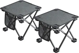 KingCamp Camping Stool Small Protable Folding Stool Mini Lightweight Backpacking Slacker Chair for Outdoor Camping Hiking Fishing Traveling Picnic