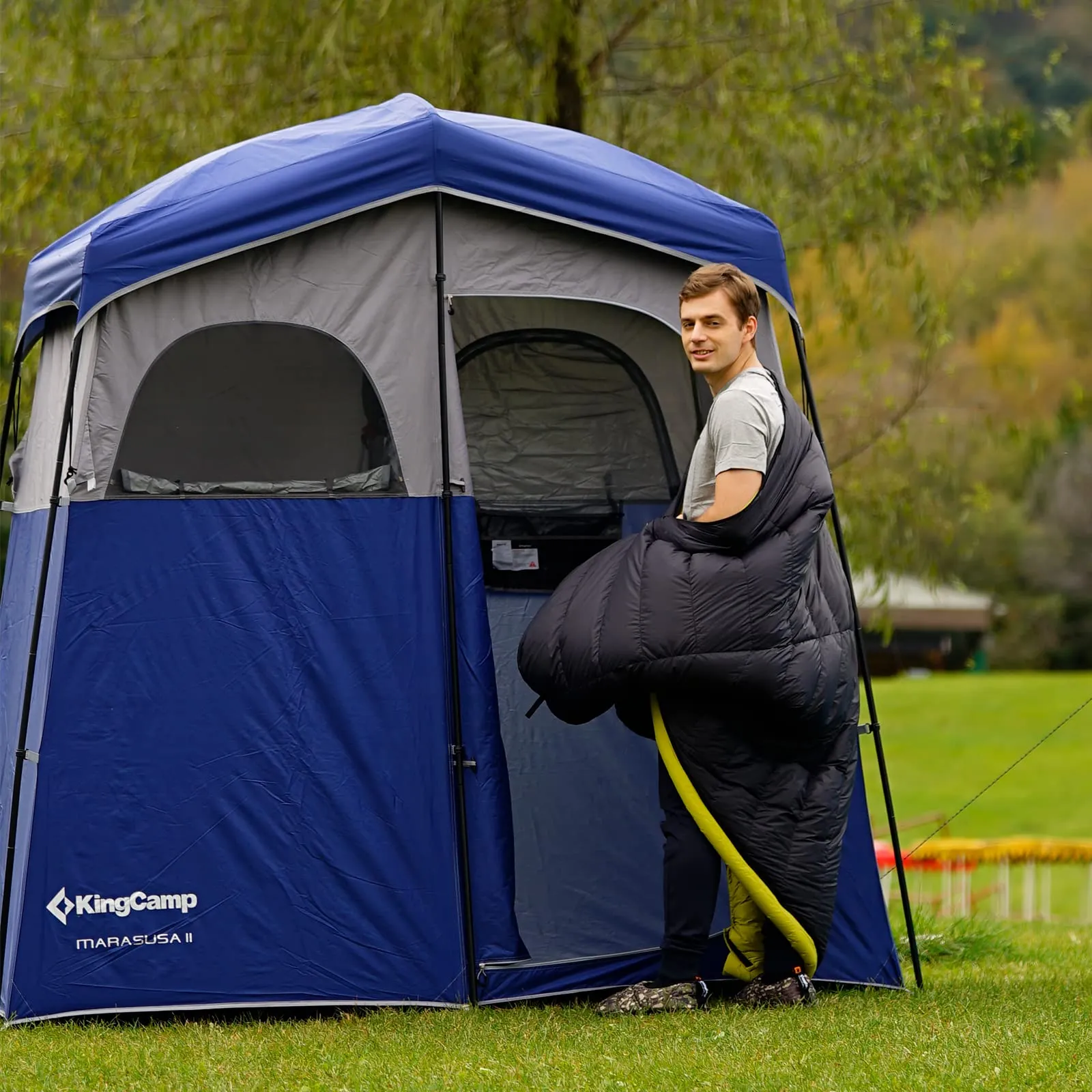 KingCamp MARASUSA Oversize Camping Shower Tent 1/2 Room Outdoor Toilet Tent