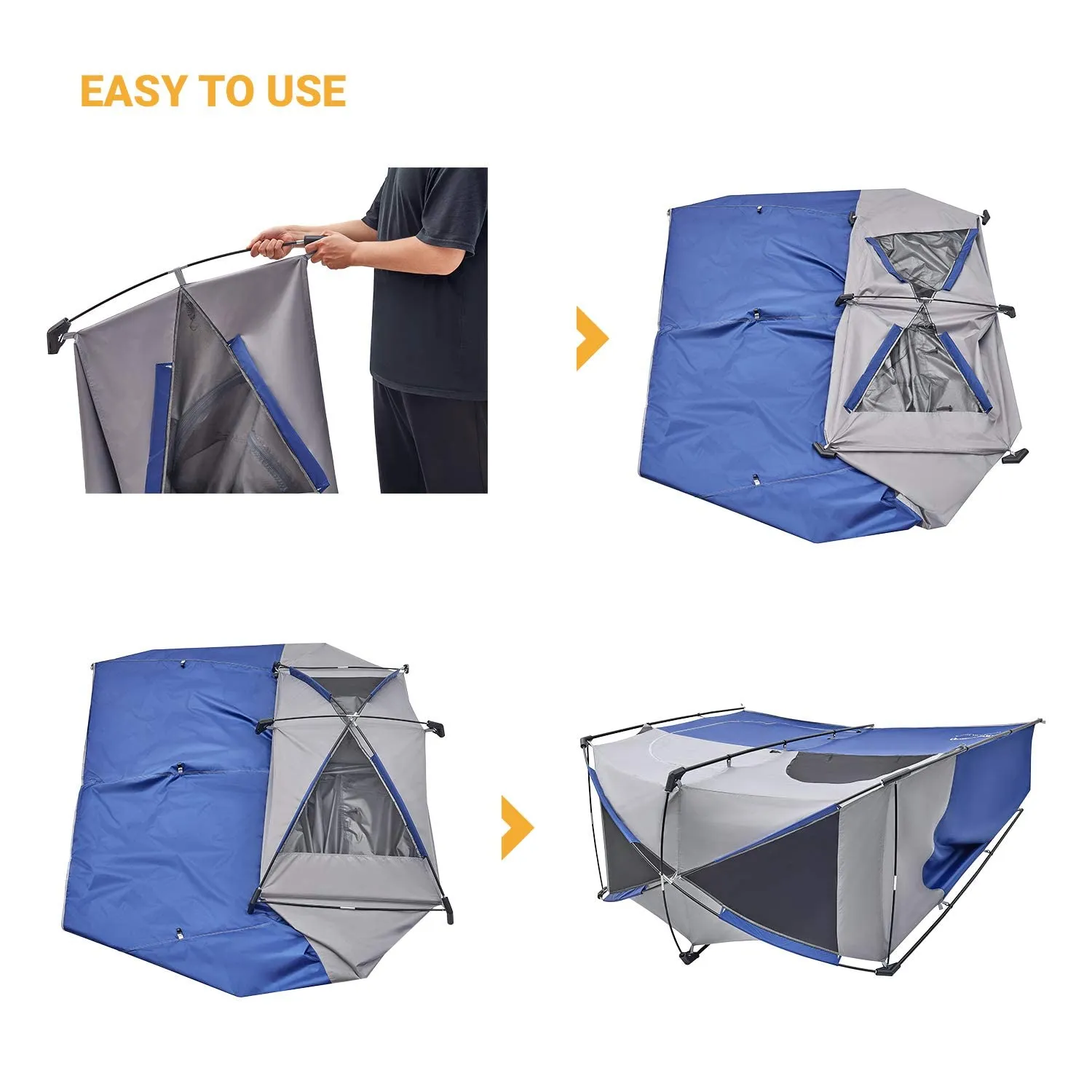 KingCamp MARASUSA Oversize Camping Shower Tent 1/2 Room Outdoor Toilet Tent