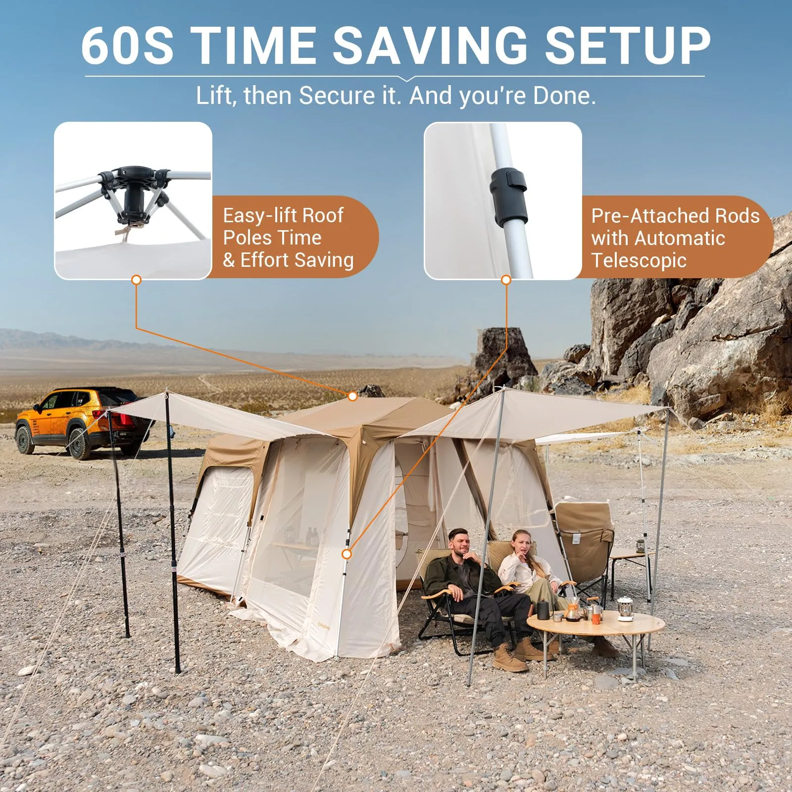 KingCamp MOUNTAIN IN T2 Instant Cabin Tent