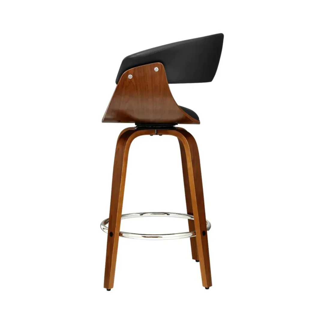 Kleta Swivel PU Leather Bar Stool