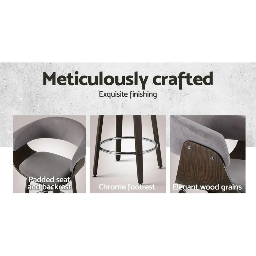 Kleta Swivel PU Leather Bar Stool