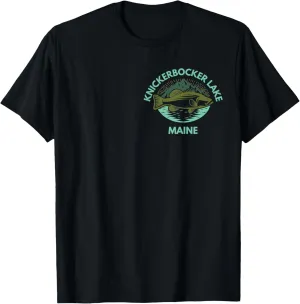 KNICKERBOCKER Lake Maine Trip Family Fishing Lake Camping T-Shirt