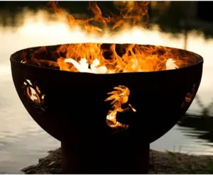 Kokopelli-FPA-MLS120-LP-AWEIS Fire Pit LP, Metal