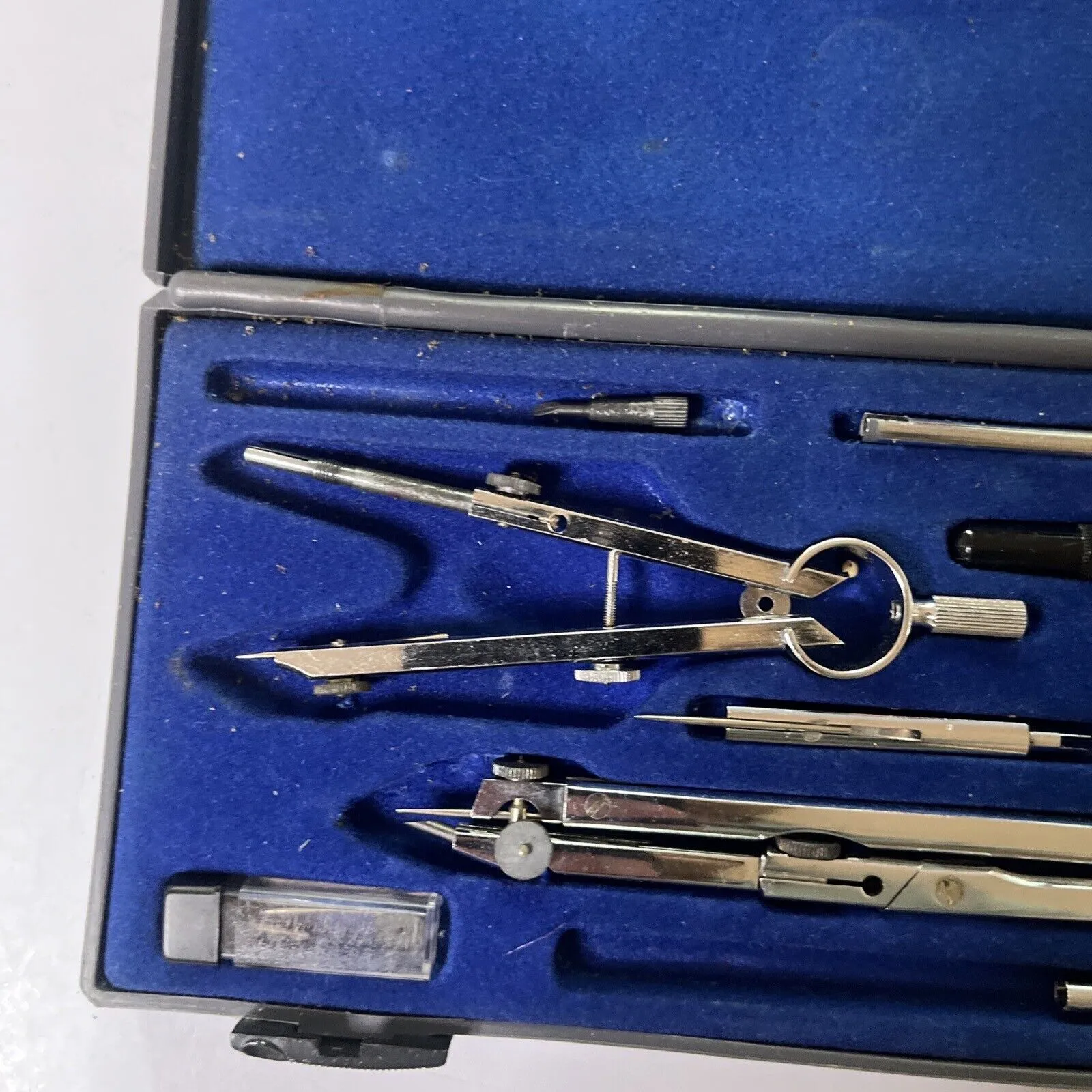 Kronos 409 Compass Set Precision Drafting Tools Made In Italy Vintage