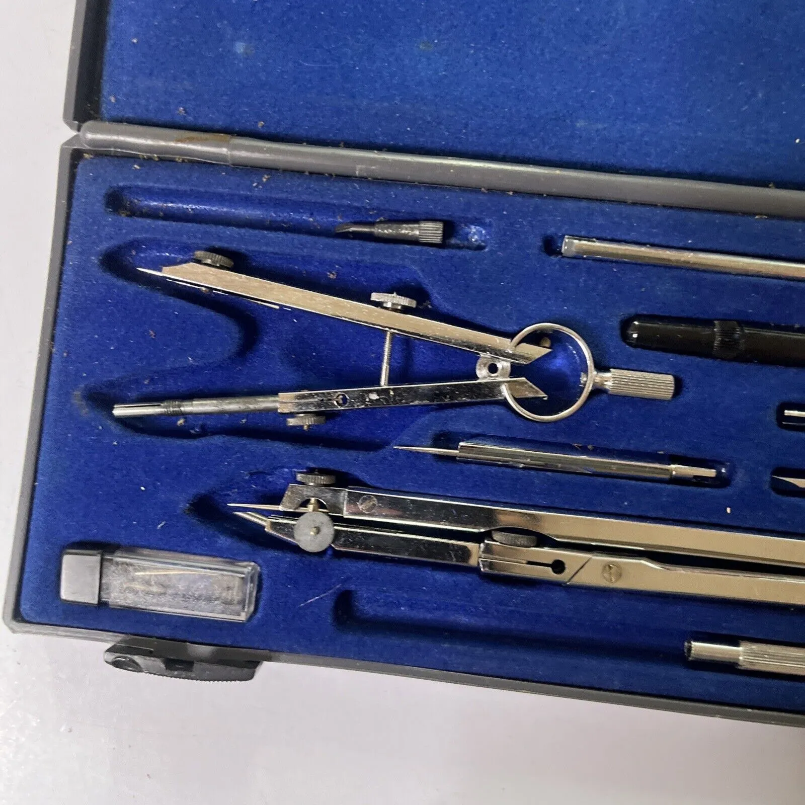 Kronos 409 Compass Set Precision Drafting Tools Made In Italy Vintage