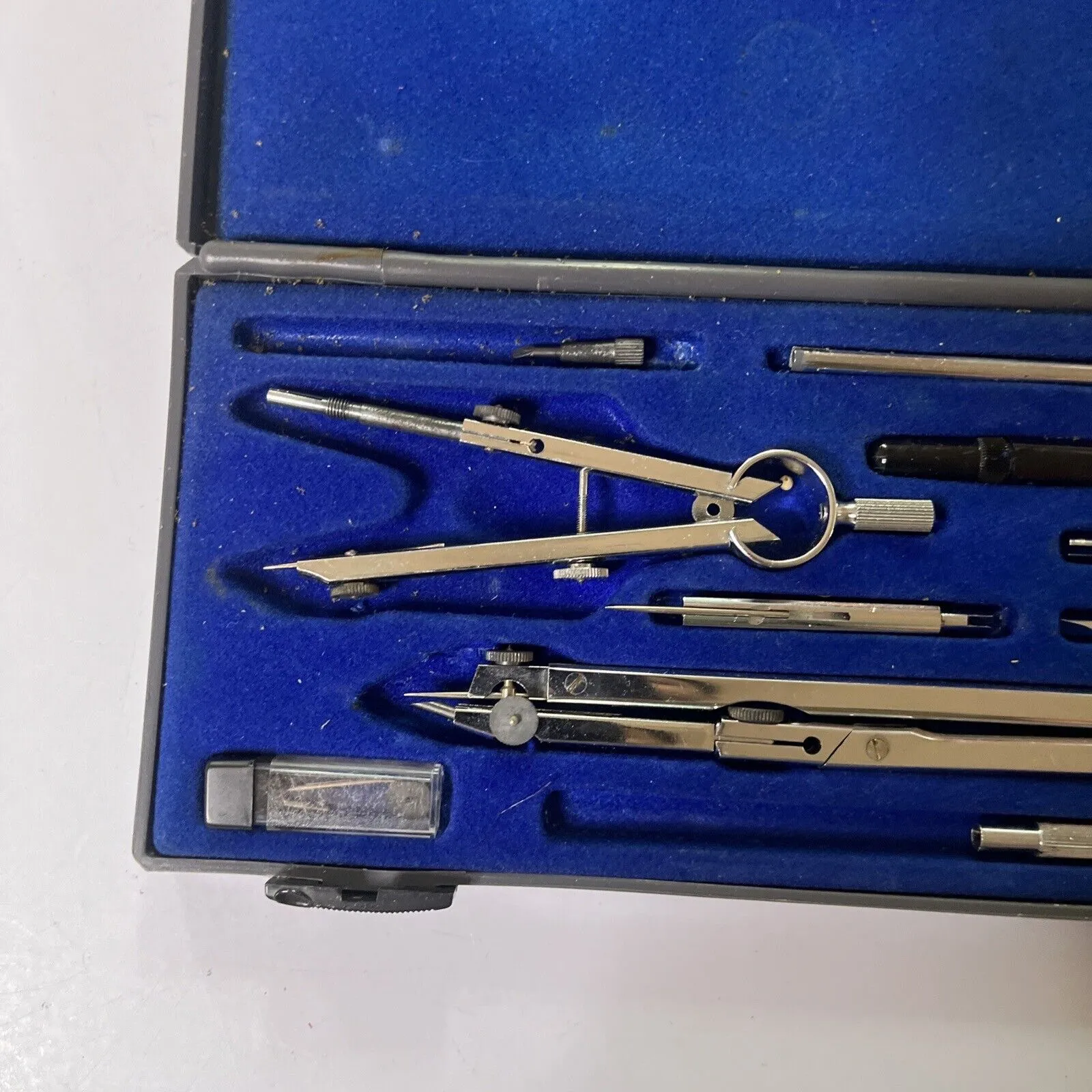 Kronos 409 Compass Set Precision Drafting Tools Made In Italy Vintage
