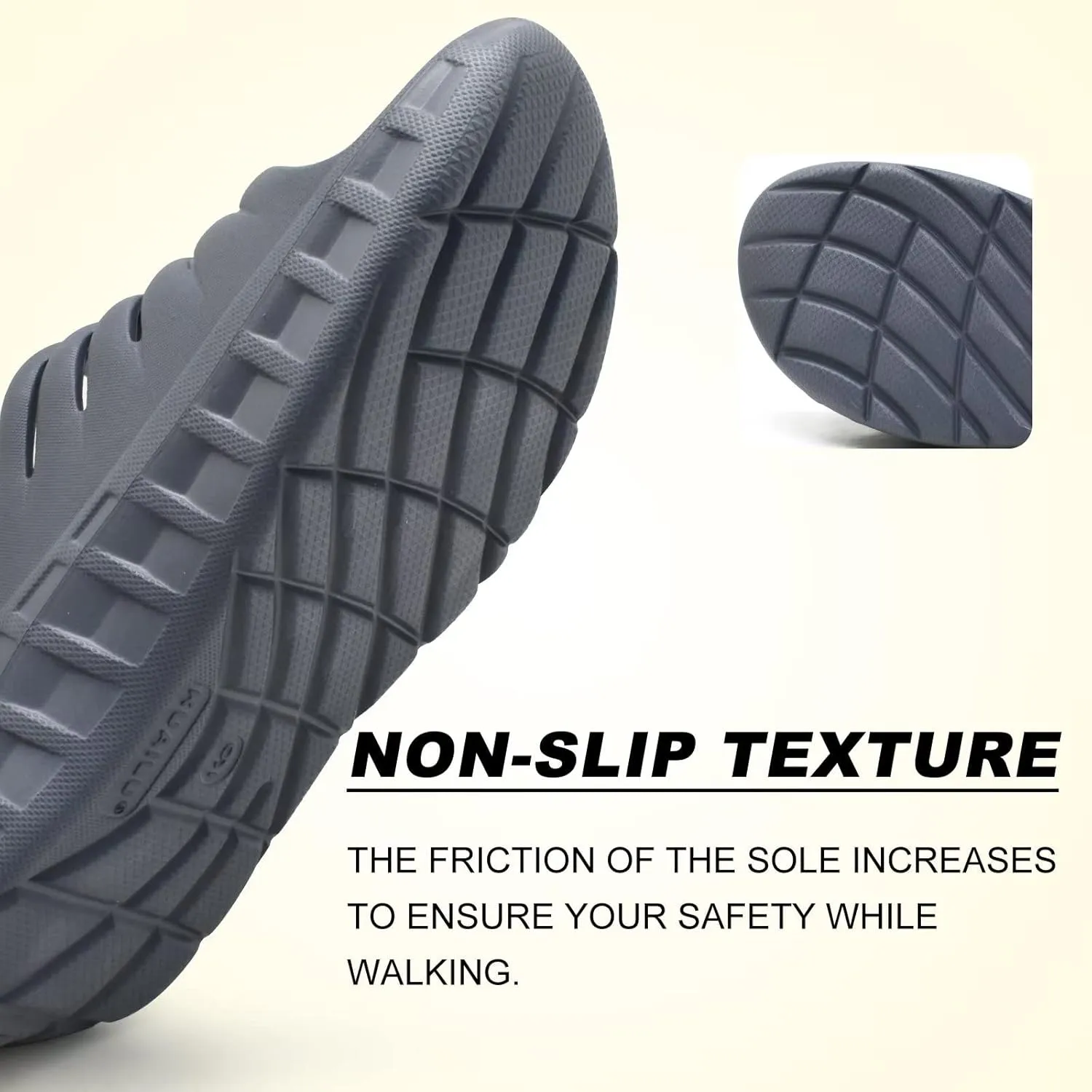 KuaiLu Mens Recovery Sandals Orthotic Thick Cushion Open Toe Sport Slides, Reduces Stress on Feet With Comfortable Plantar Fasciitis, Joints & Back Post-Exercise