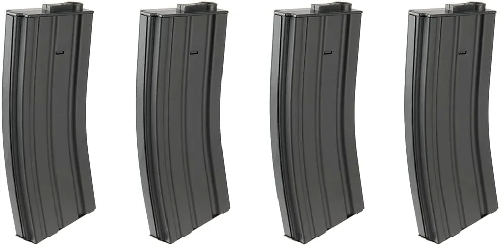 Lancer Tactical 120 Round MidCap Steel Metal 6mm M4 / M16 AEG Airsoft Magazine Clip
