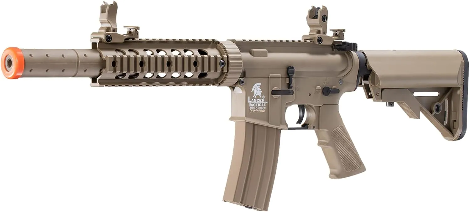 Lancer Tactical Gen 2 M4 SD AEG Airsoft Nylon Polymer with Battery and Charger（High fps/Low fps