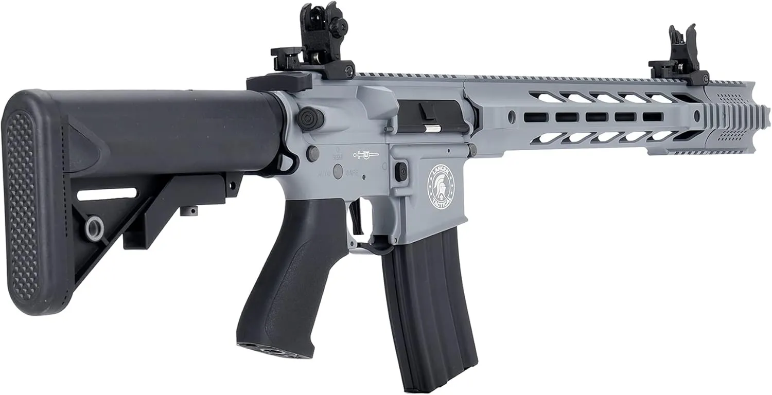 Lancer Tactical Gen 2 Proline Combo Full Steel Airsoft M4 SPR Interceptor AEG w/Fast Trigger & Mosfet (Battery& Charger Included)