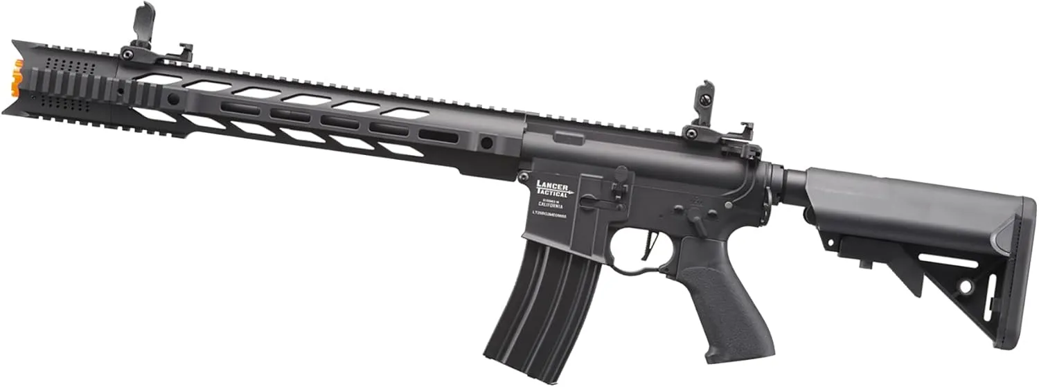 Lancer Tactical Gen 2 Proline Combo Full Steel Airsoft M4 SPR Interceptor AEG w/Fast Trigger & Mosfet (Battery& Charger Included)