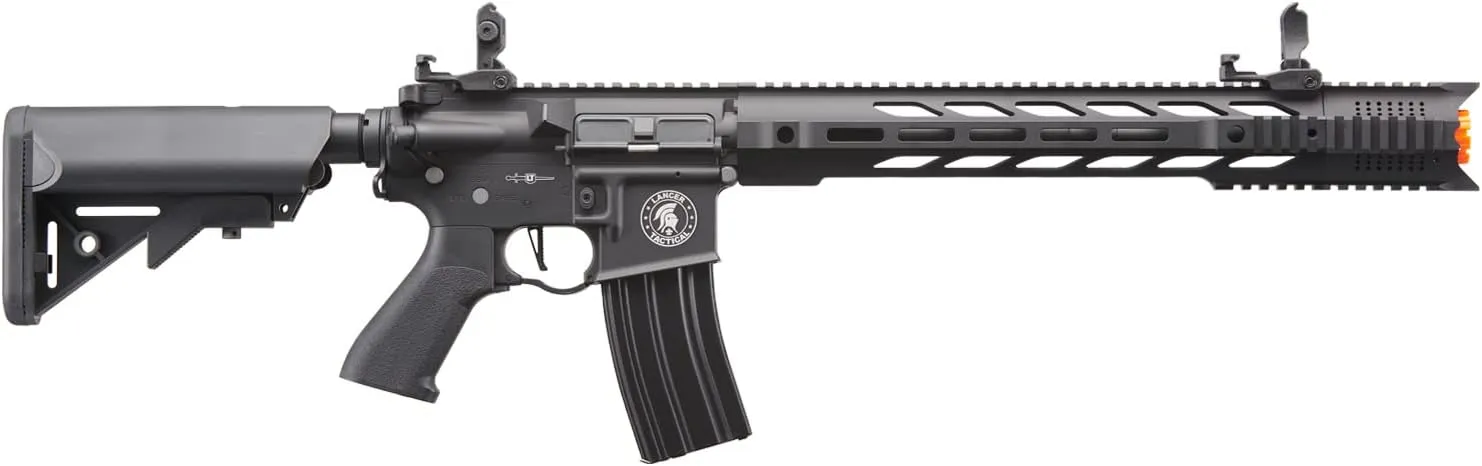Lancer Tactical Gen 2 Proline Combo Full Steel Airsoft M4 SPR Interceptor AEG w/Fast Trigger & Mosfet (Battery& Charger Included)