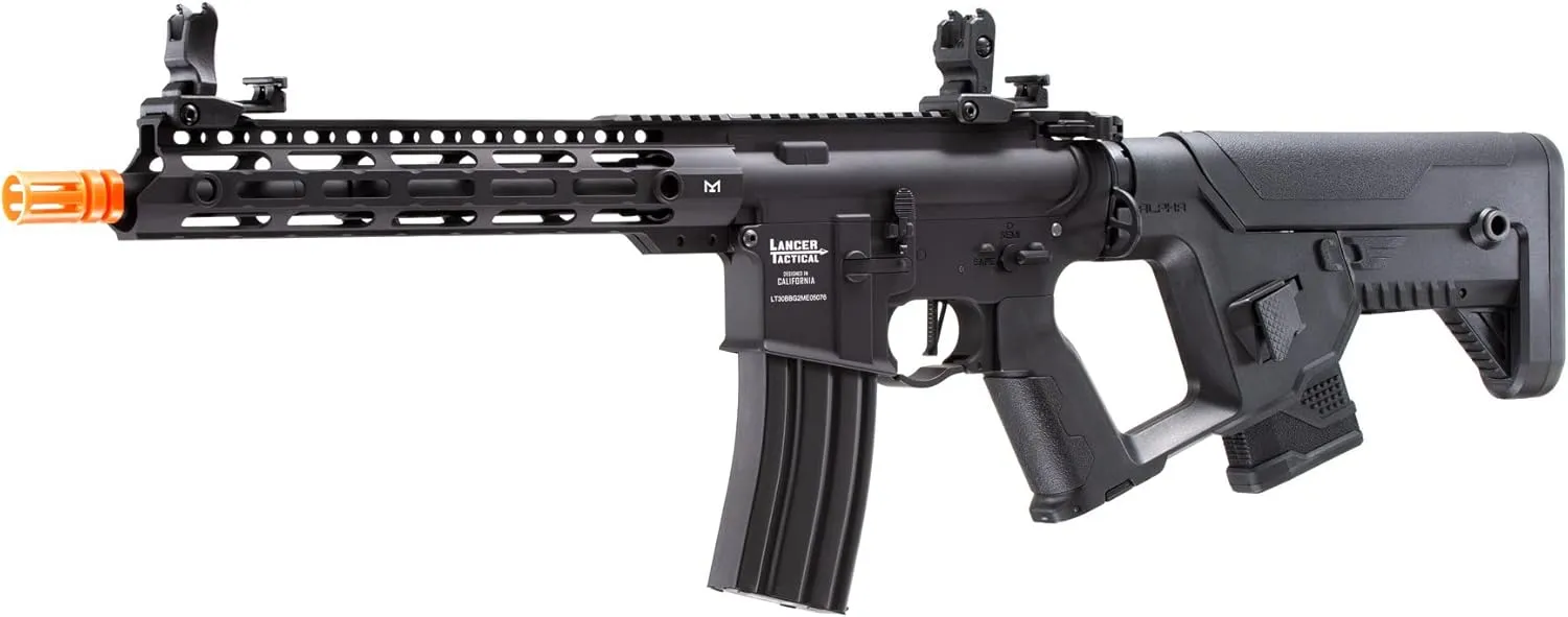 Lancer Tactical Gen 2 Proline Enforcer Blackbird M4 Full Metal Airsoft Rifle w/Two Magazines (ETU & Mosfet Included)