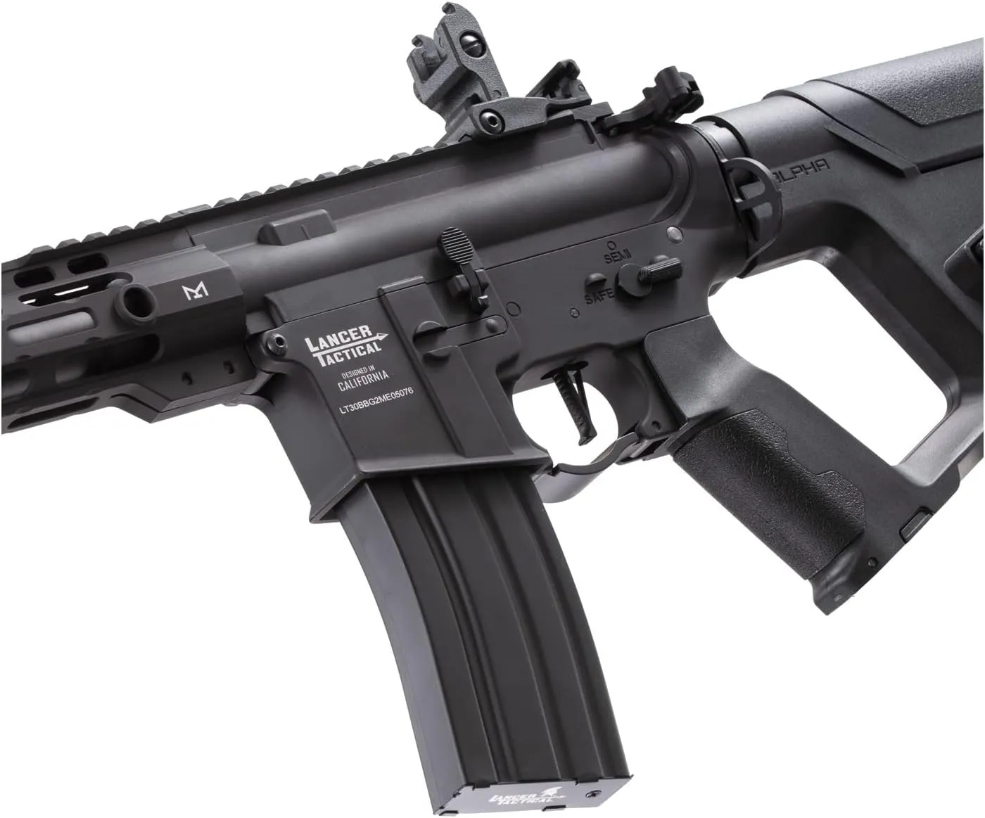 Lancer Tactical Gen 2 Proline Enforcer Blackbird M4 Full Metal Airsoft Rifle w/Two Magazines (ETU & Mosfet Included)