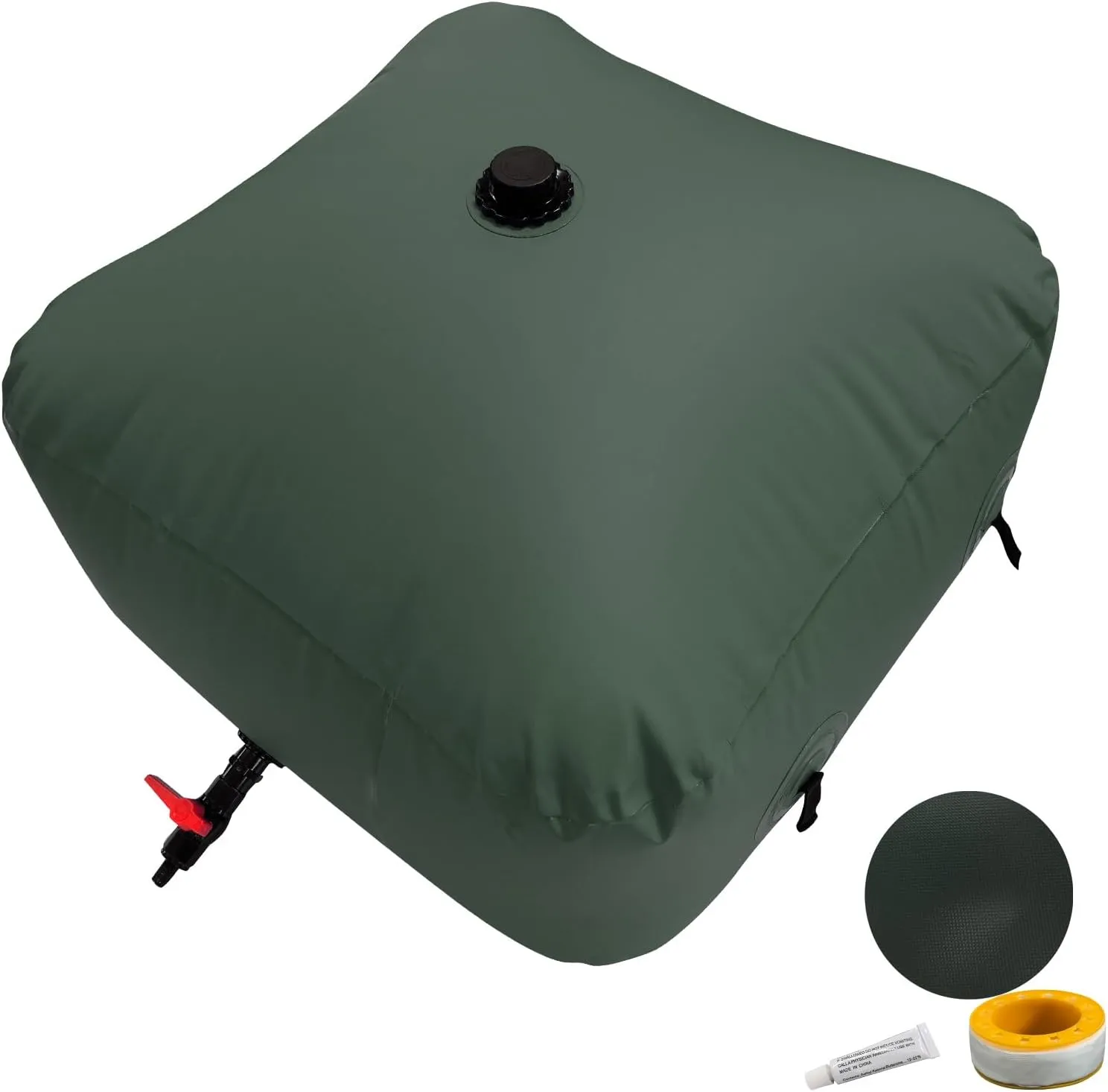 Large Capacity Water Storage Bladder 500L/132Gal Portable Water Tank Foldable Soft Water Bag for Gardening, Drought Resistance, Fire Prevention, Emergency Water, Agricultural Irrigation