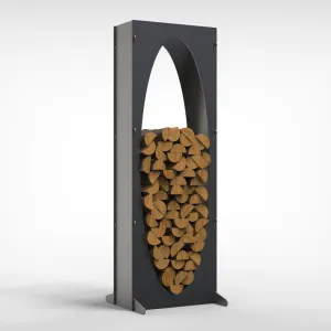 Large Oval Wood Storage Rack