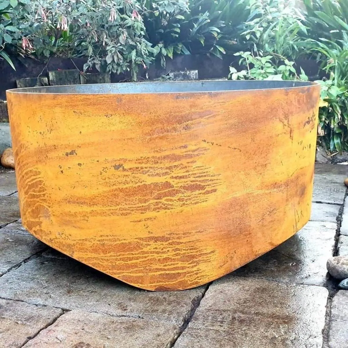Large Swale Fire Pit | 3 Colour Options | Australian Made