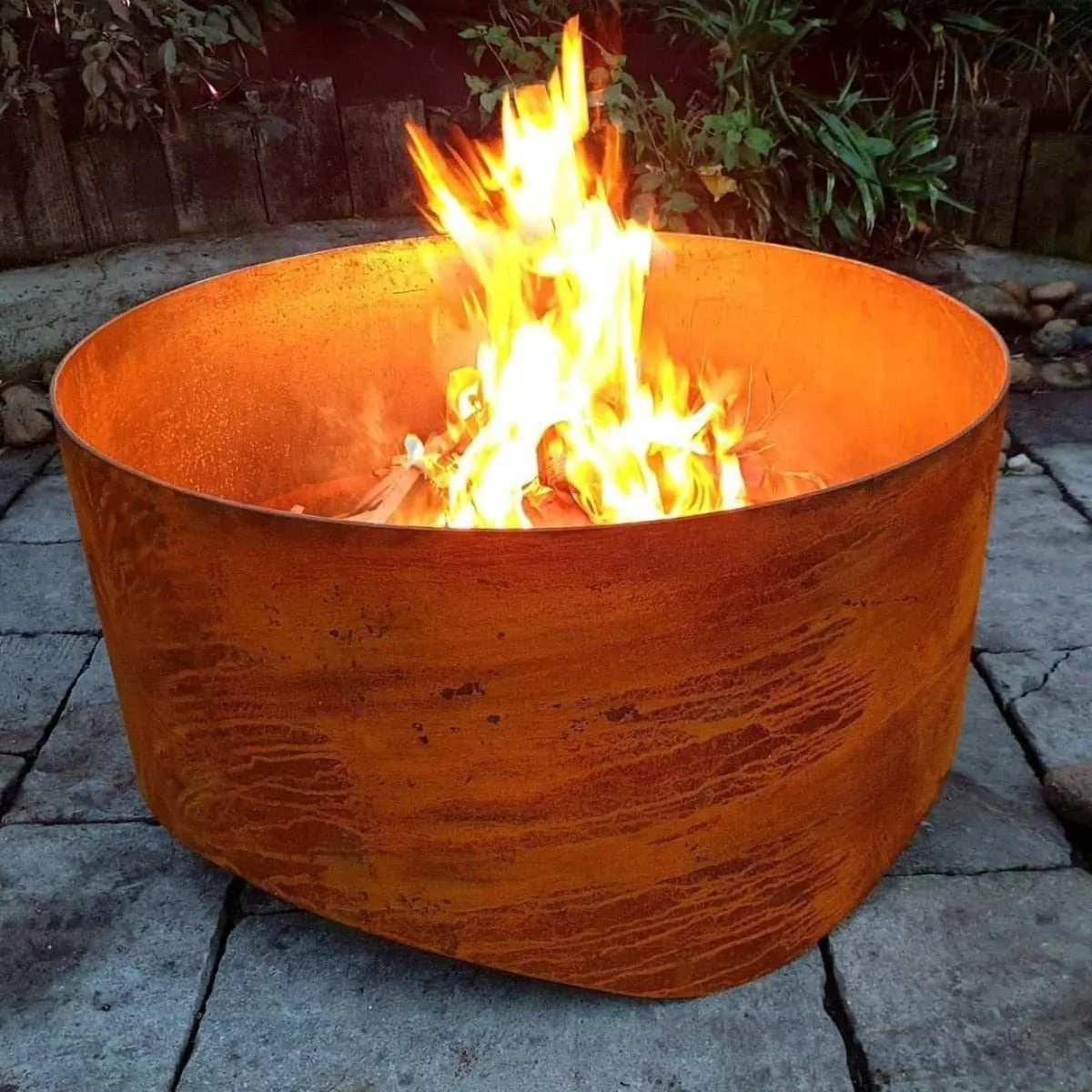 Large Swale Fire Pit | 3 Colour Options | Australian Made