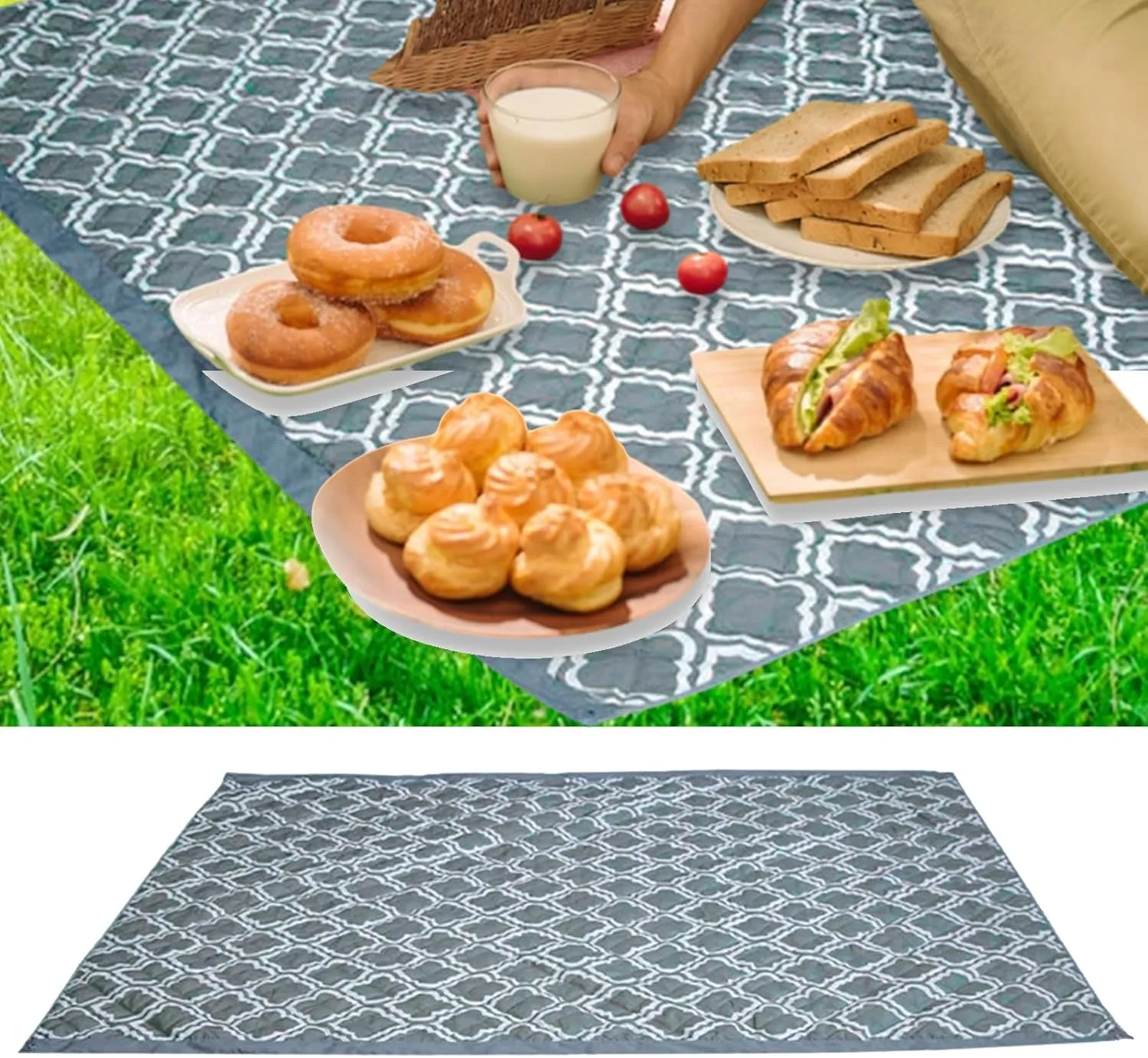 Large Thermals Seats Cushions Durability Thermals Seats Pad Travel Pad for Camping Beach and Indoor Plays