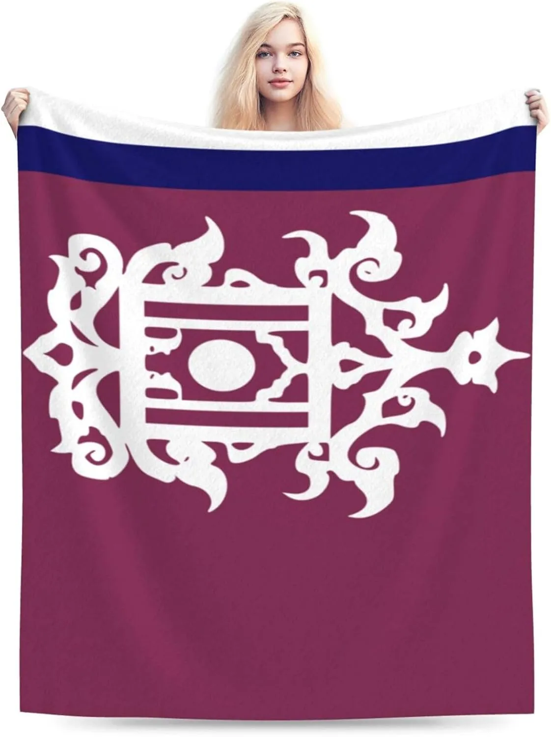 Late 19th Century Flag of Sulu Throw Blanket for Couch Bed Sofa 50"x40" Super Soft Cozy Flannel Blanket Lightweight Warm Blanket