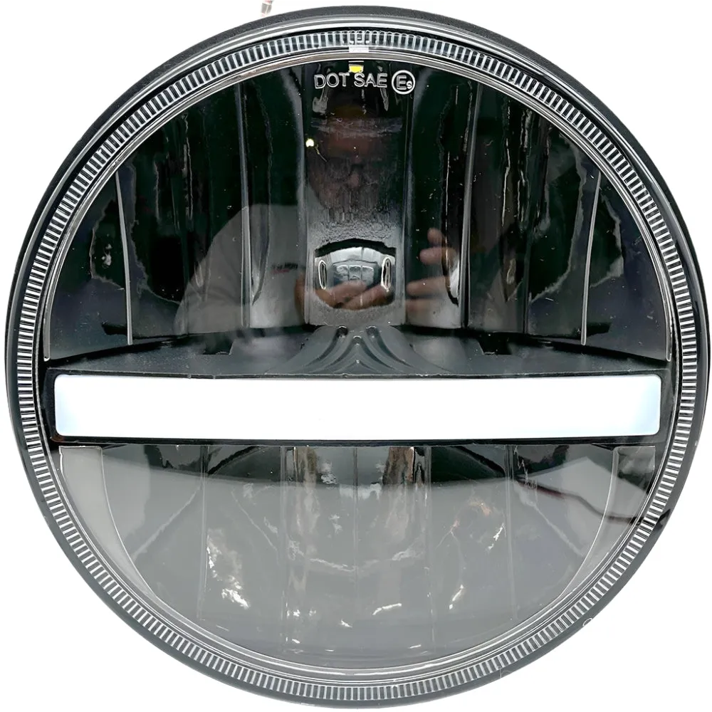 LED Replacement 7" Headlamp With Driving Light and Amber Indicator