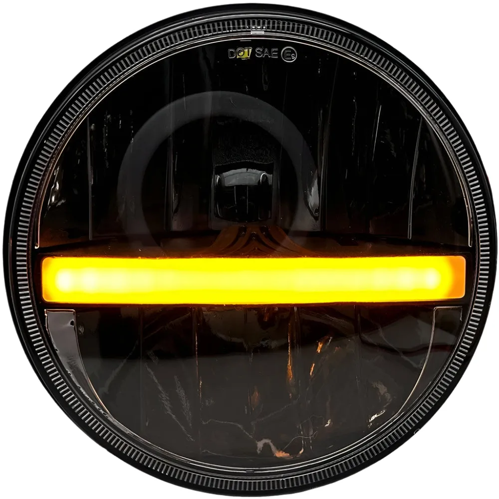 LED Replacement 7" Headlamp With Driving Light and Amber Indicator