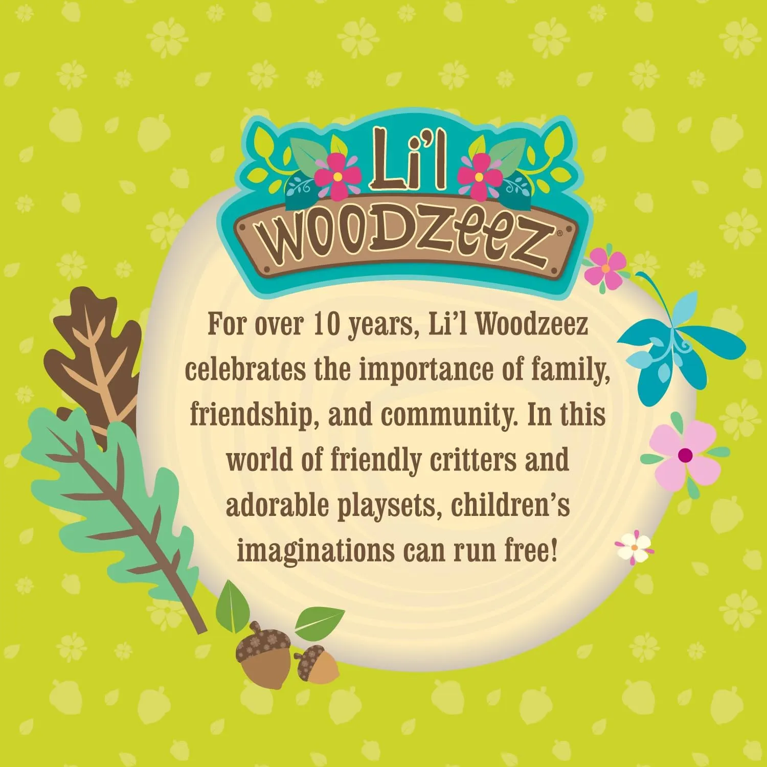 Li’l Woodzeez – Friendz Club Forest Set – Moose, Fox, Owl, Cardinal – Set of 4 Collectible Posable Doll Figures – Pretend Play Gift Toy for Kids Age 3 