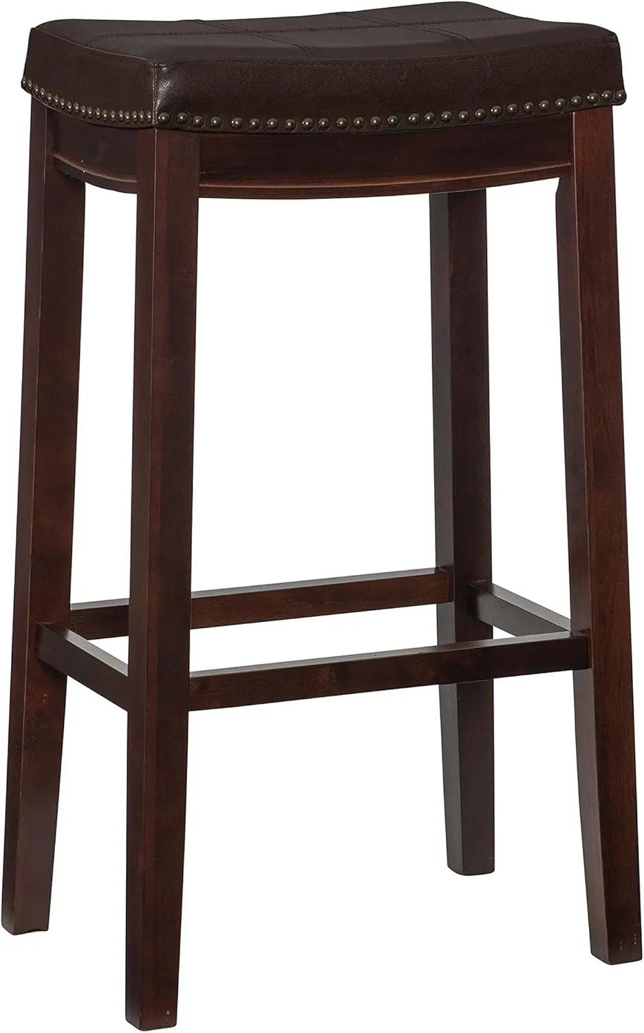 Linon Home Décor Kingston, 32" x 18.75" x 13.25", Model Number: 55816BRNPU-01-KD-U
