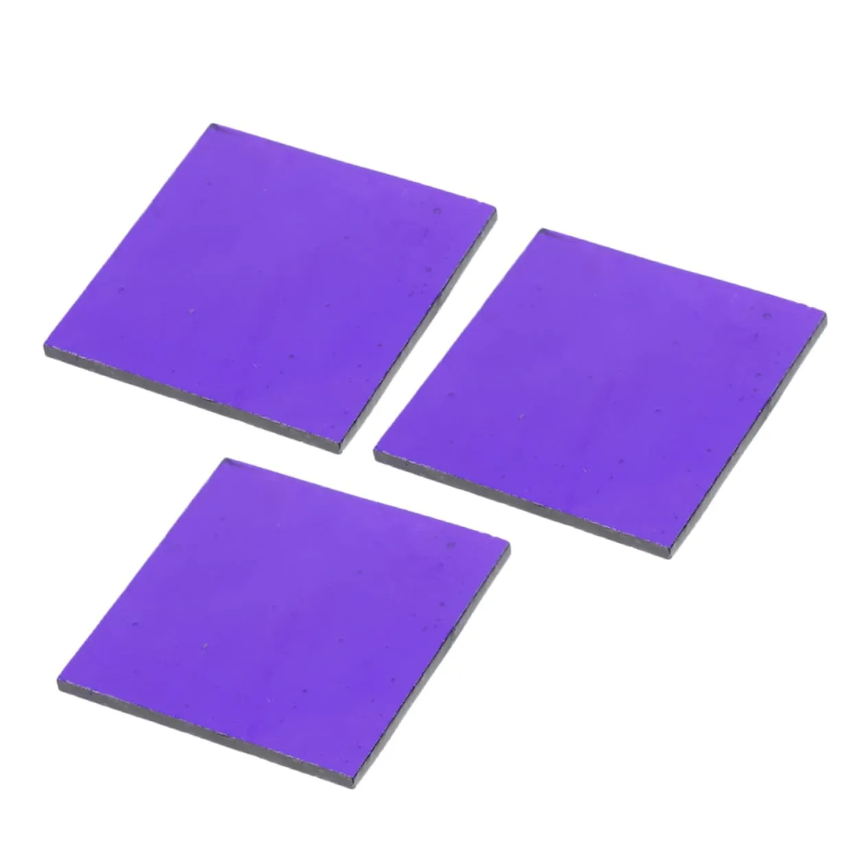 Luxshiny 4sets Cobalt Glass Flame Reaction Accessory Chemistry Lab Tool Blue Cobalt Glass Plate 3pcs*4 Random Color