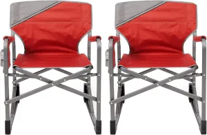 MacSports MacRocker Outdoor Foldable Rocking Chair | Portable Rocking Chairs for Adults, Collapsible, Springless Guards for Camping Fishing Backyard | Weight Capacity up to 225 lbs