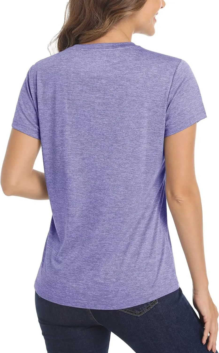 MAGCOMSEN Women's Short Sleeve Quick Dry T-Shirts Wicking Moisture Workout Athletic Running Shirts