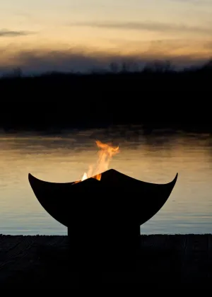 Manta Ray-FPA-MLS120-LP-AWEIS Fire Pit LP, Metal