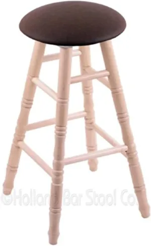 Maple Counter Stool in Natural Finish with Rein Coffee Seat