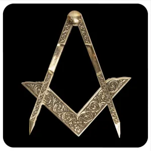MASONIC SQUARE and COMPASS