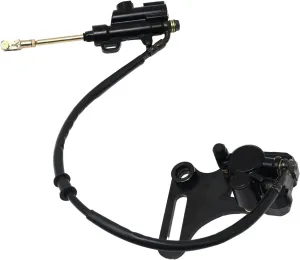 MDEOOSKY 15MM Rear Brake Assembly Master Hydraulic Cylinder Caliper with Replaced Disc Brake Pad Coolster Wheel Axle for 125cc 110cc Dirt Bike Pit Bike KLX BBR CRF TTR SDG