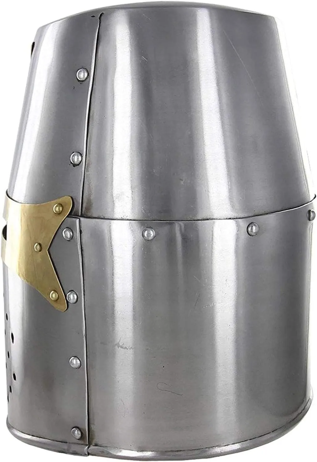 Medieval Warrior Templar Crusader Knights Helmet Wearable for Adult Medieval Costumes.