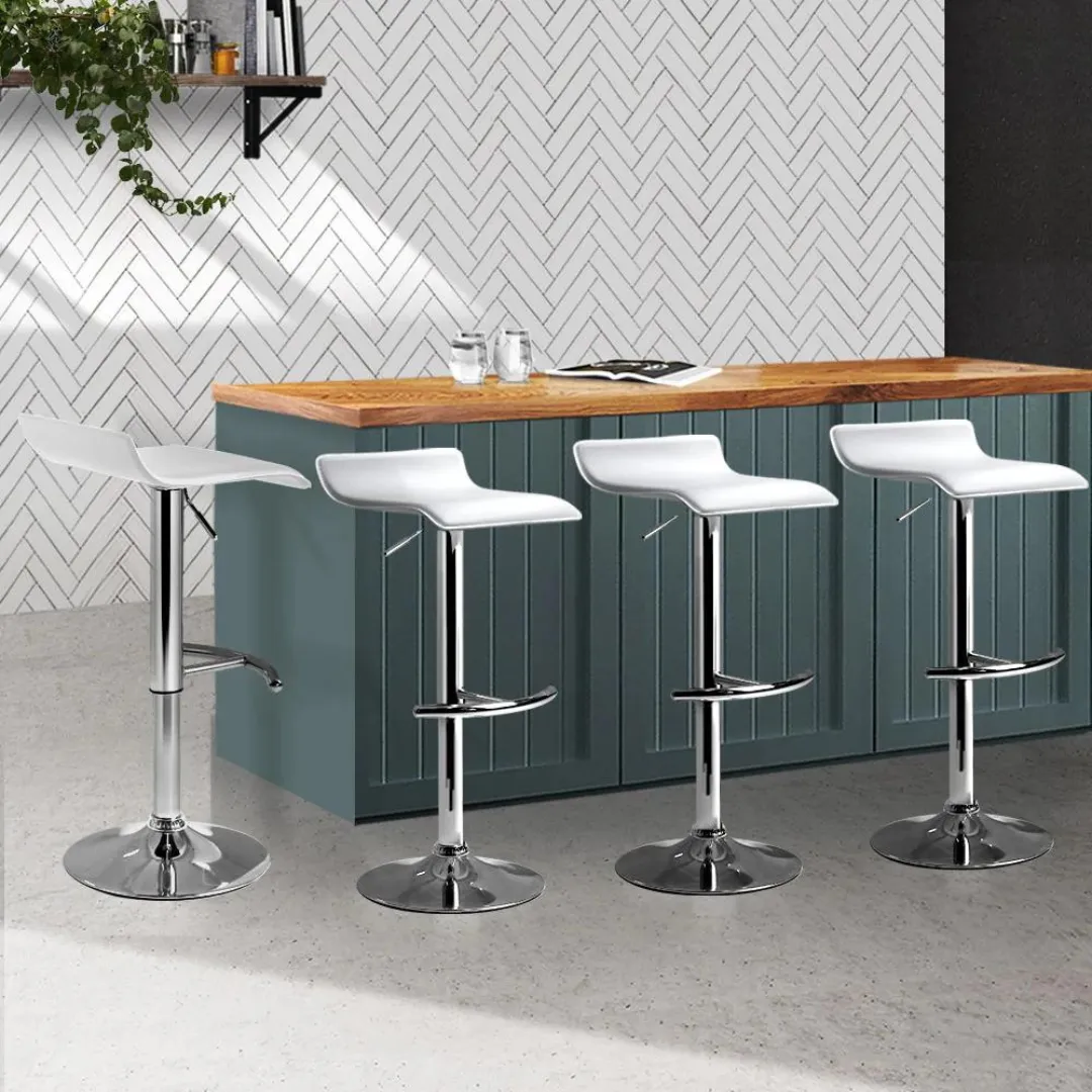 Mega PU Leather Wave Style Bar Stool