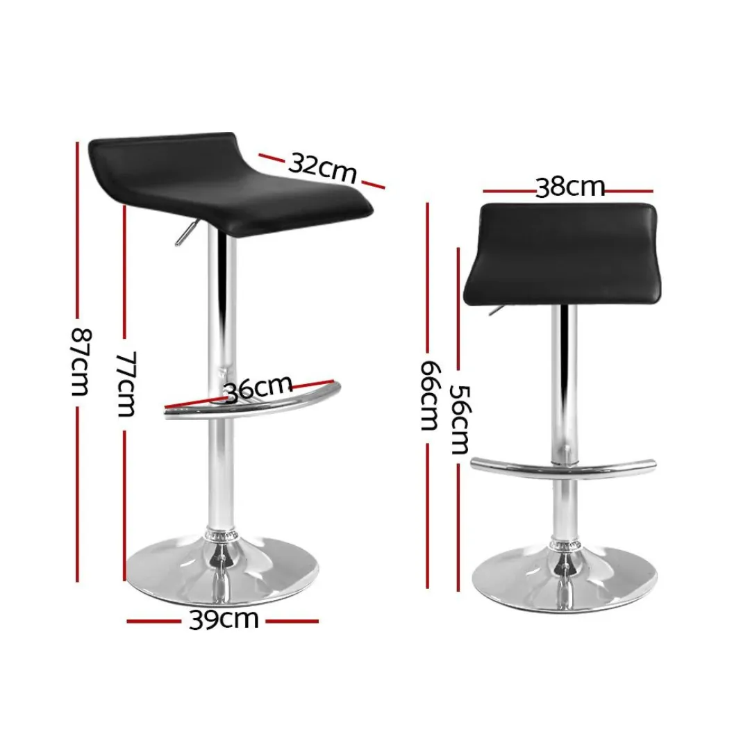Mega PU Leather Wave Style Bar Stool