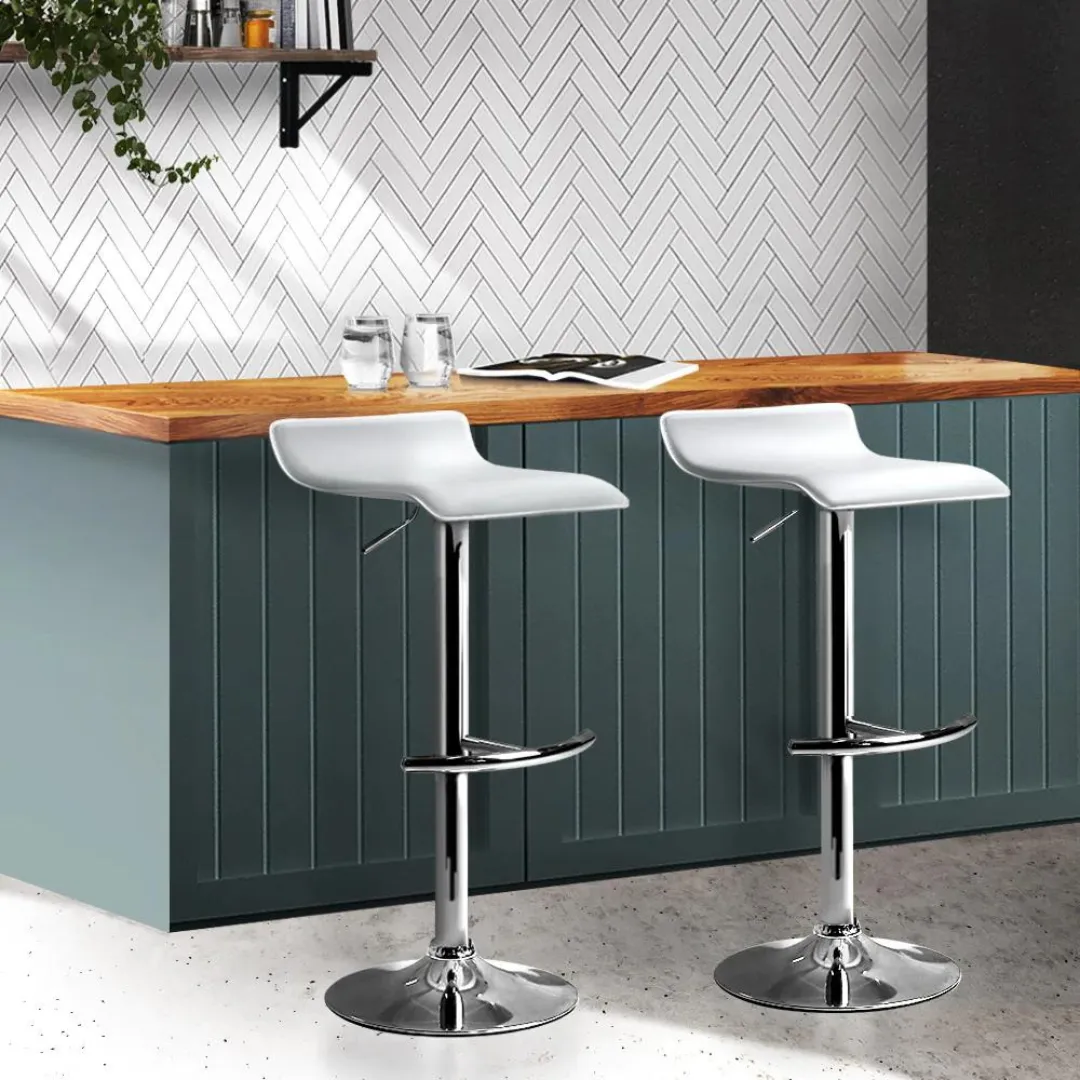 Mega PU Leather Wave Style Bar Stool