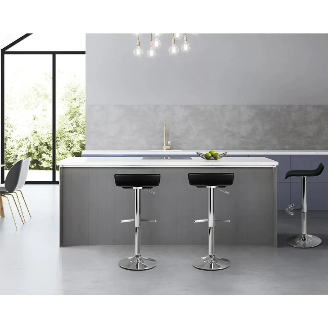 Mega PU Leather Wave Style Bar Stool